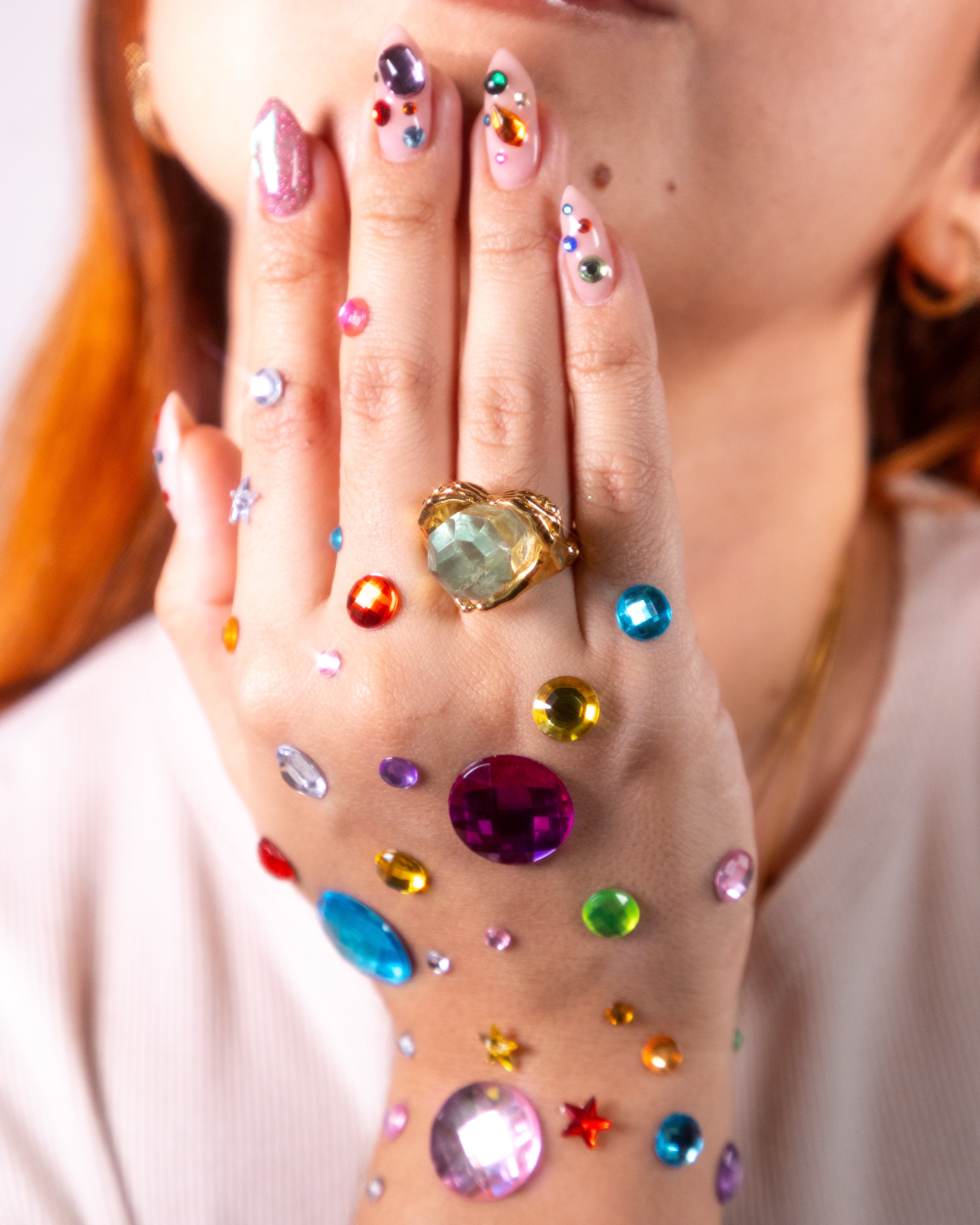 Ring crystal pop kiwi