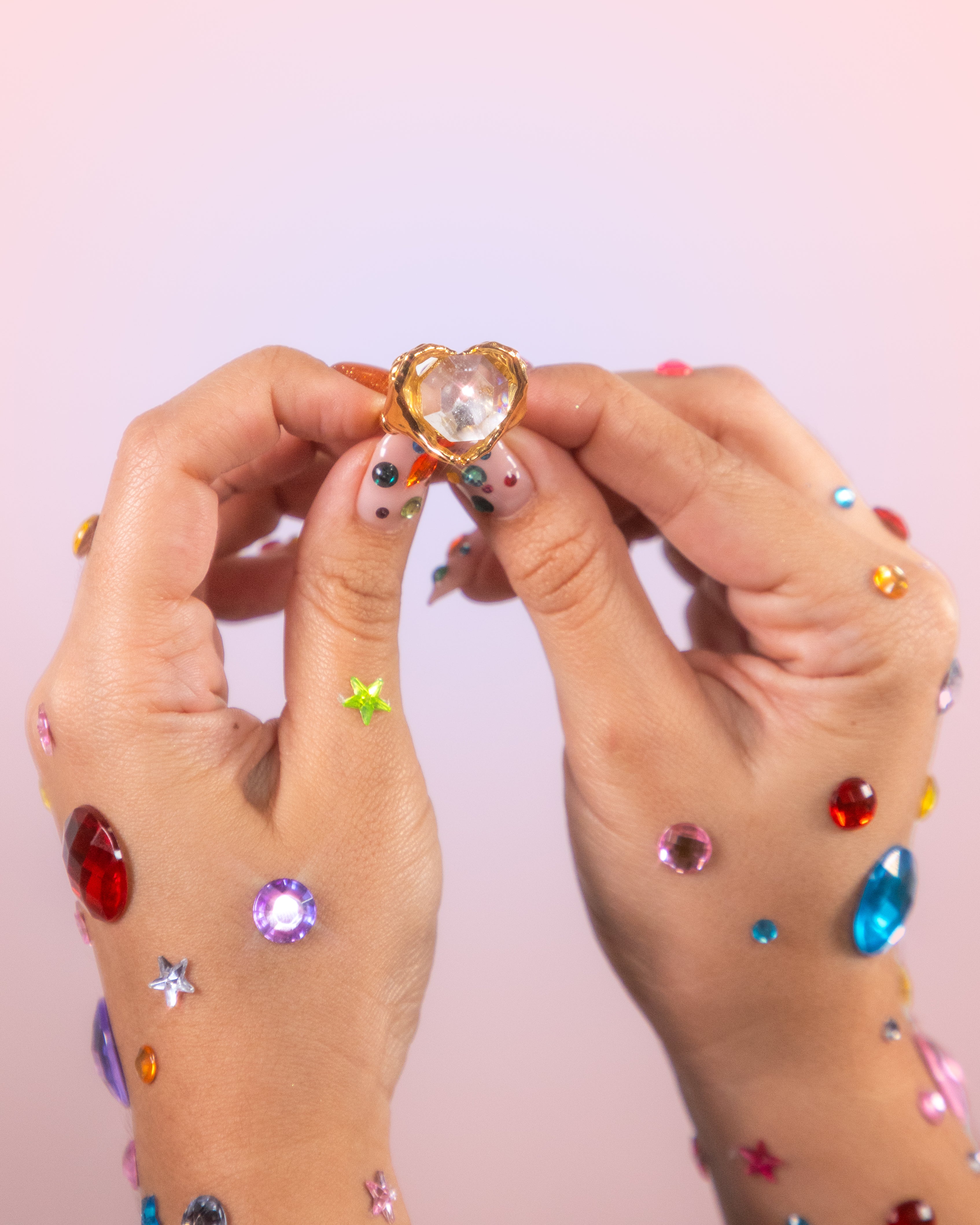 Ring crystal pop coconut