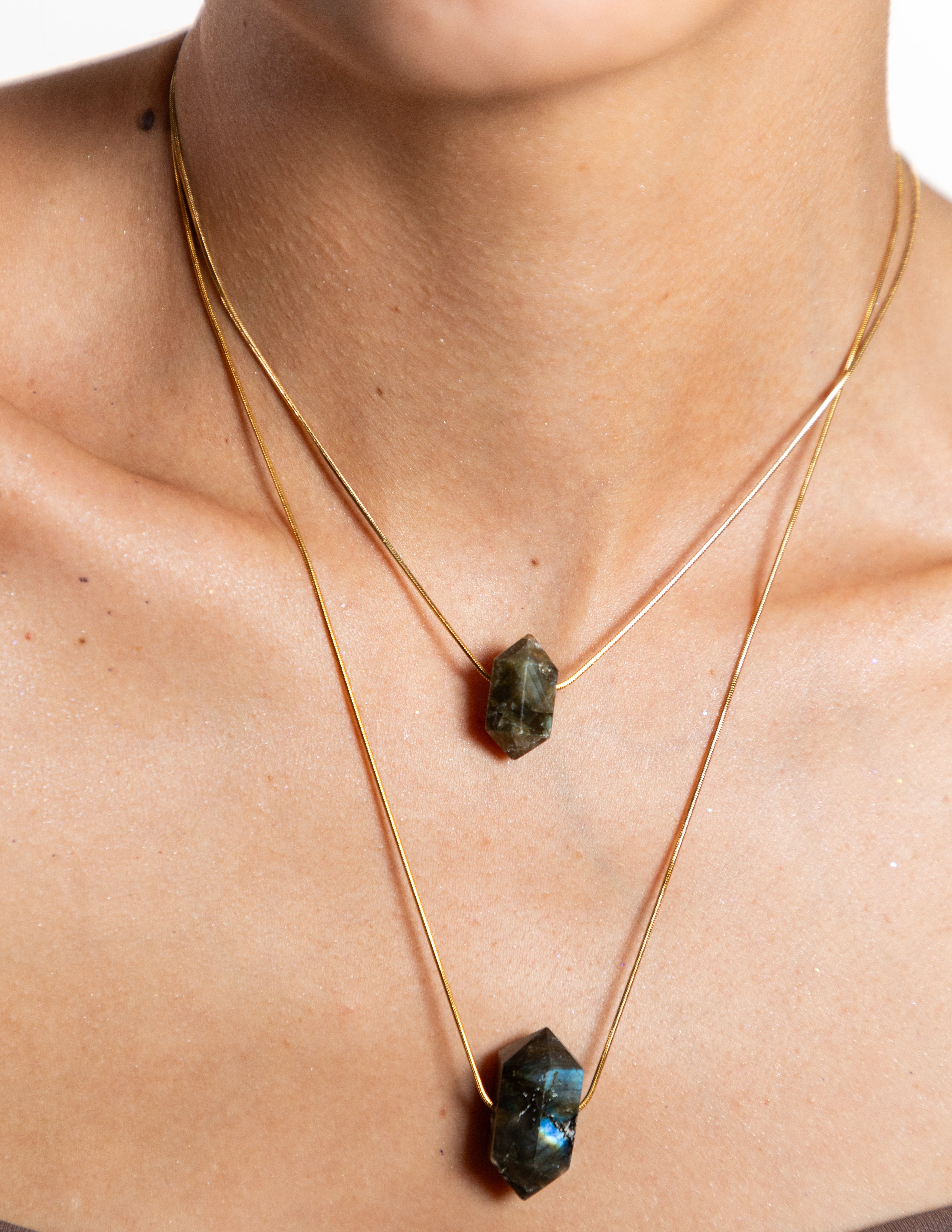 COLLAR BABY CUARZO LABRADORITA.