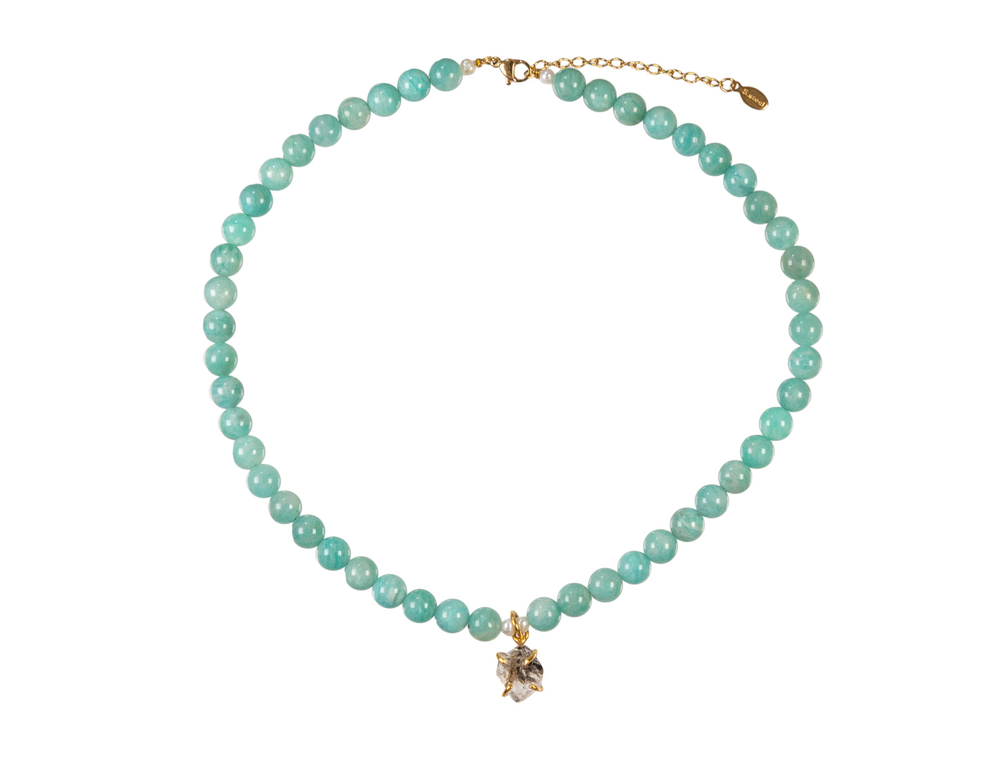 Collar pearl amazonita