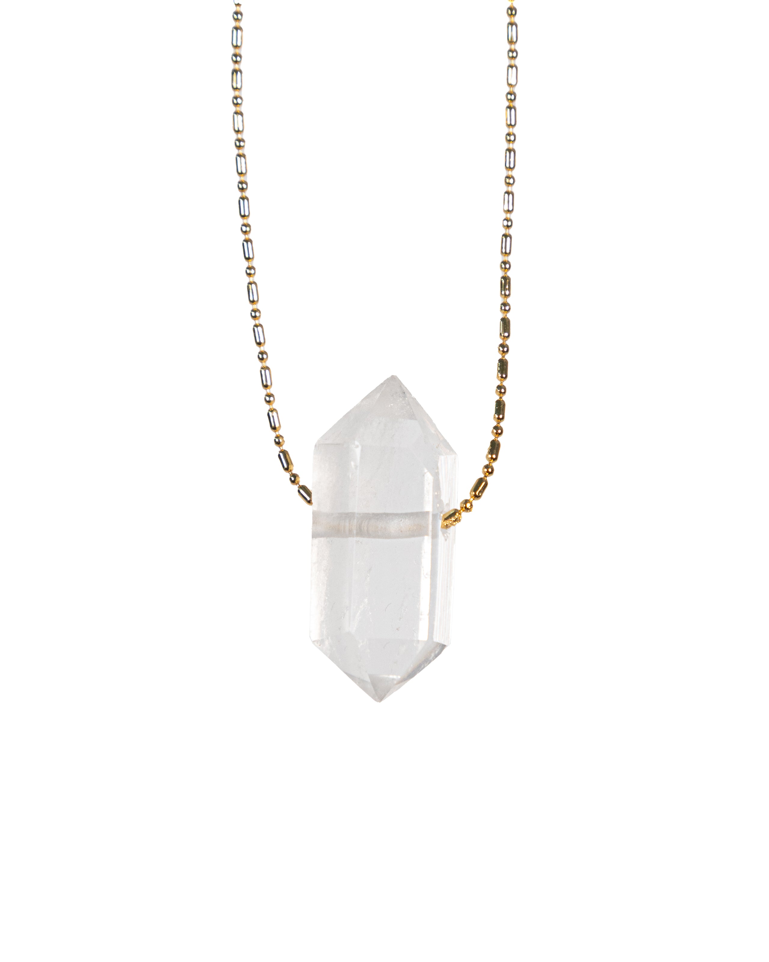 Collar cuarzo blanco MINI