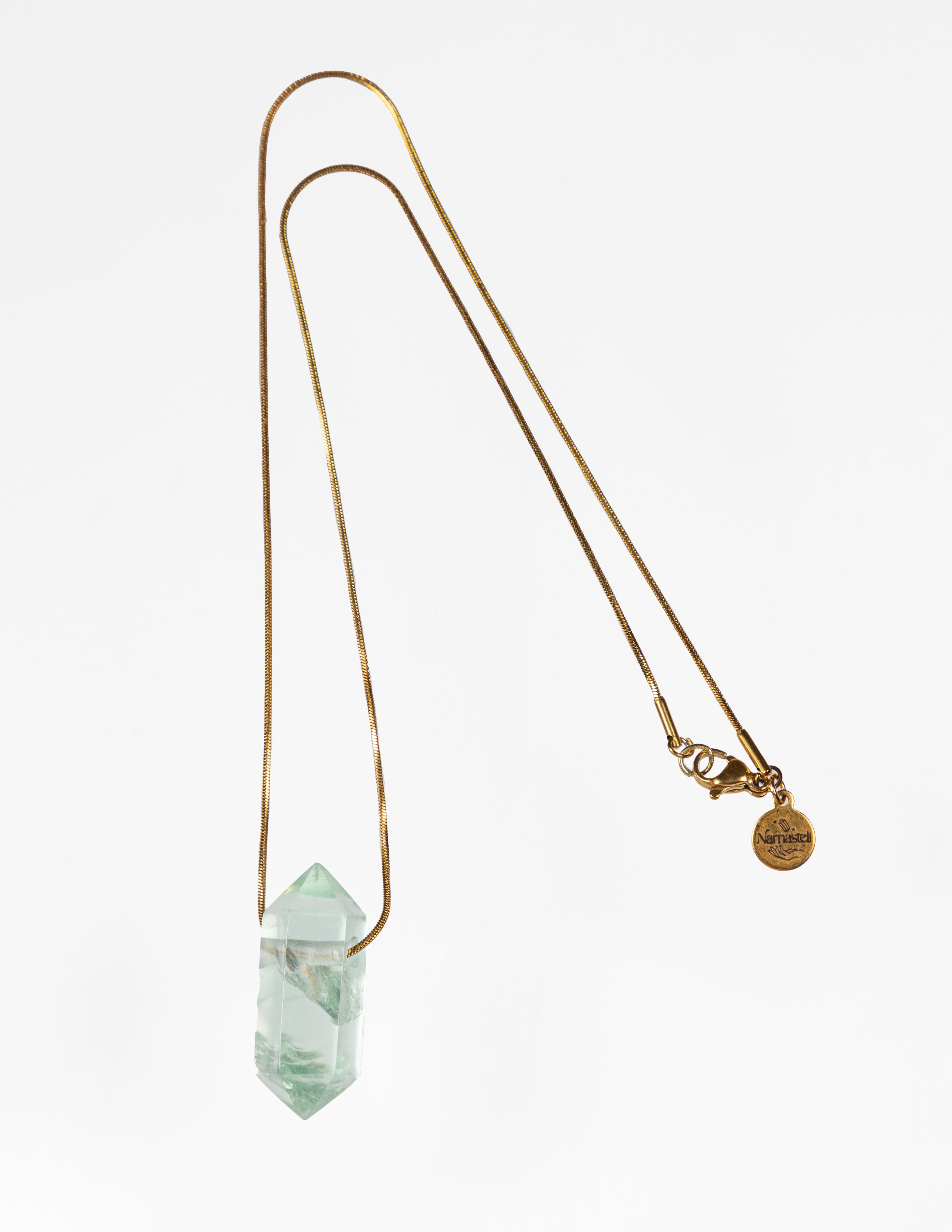 Collar fluorita verde MINI