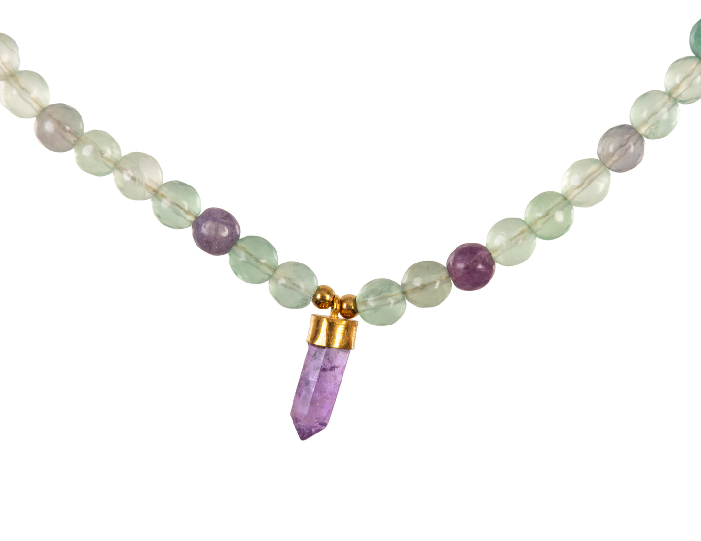 Collar chunky fluorita arcoiris