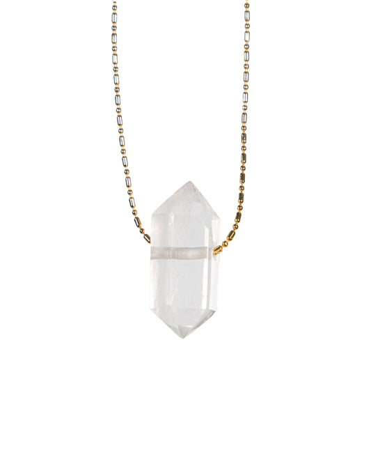 Collar cuarzo blanco MINI
