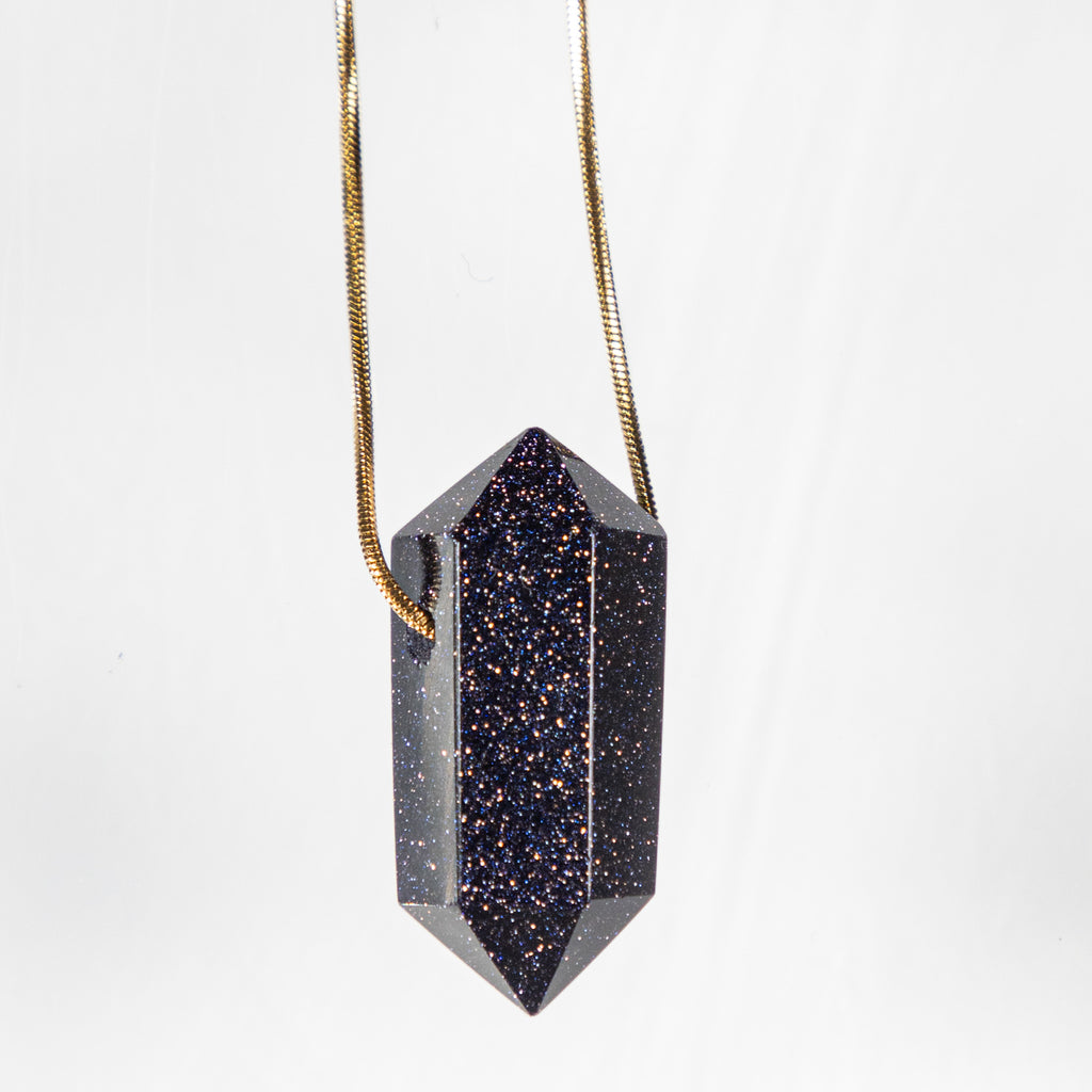 Collar aventurina azul MINI