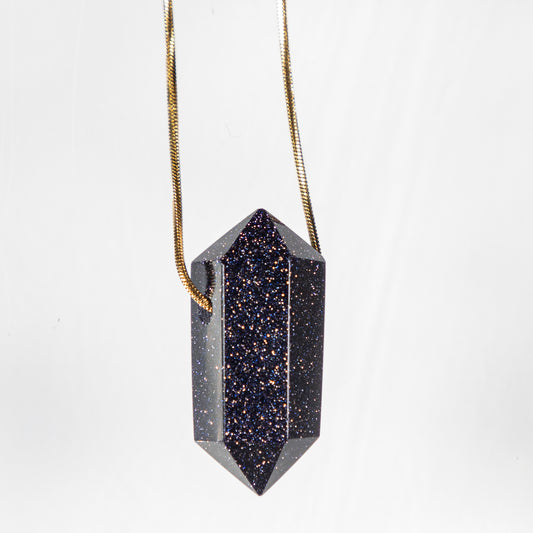 Collar aventurina azul MINI