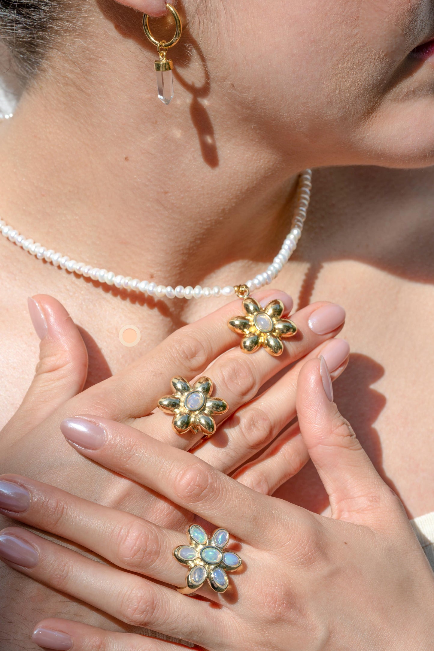 lolita opal pearls necklace